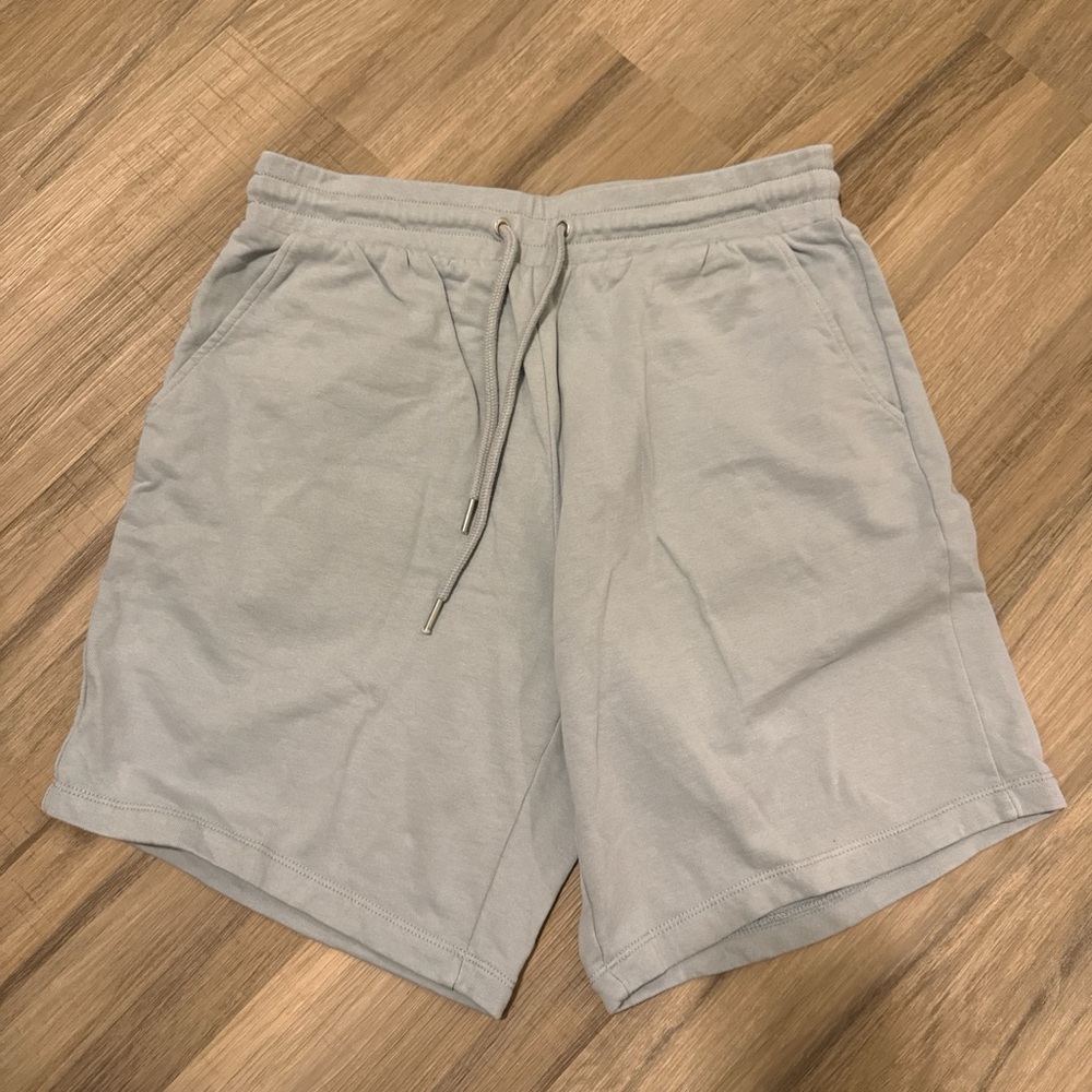 ASOS Men's Light Gray Athletic Drawstring Shorts